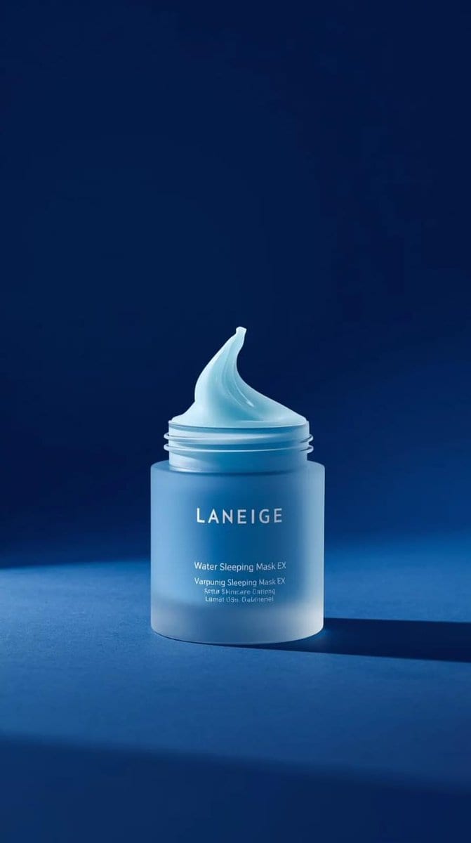 LANEIGE Water Sleeping Mask Product Video Prompt (Slow Motion)