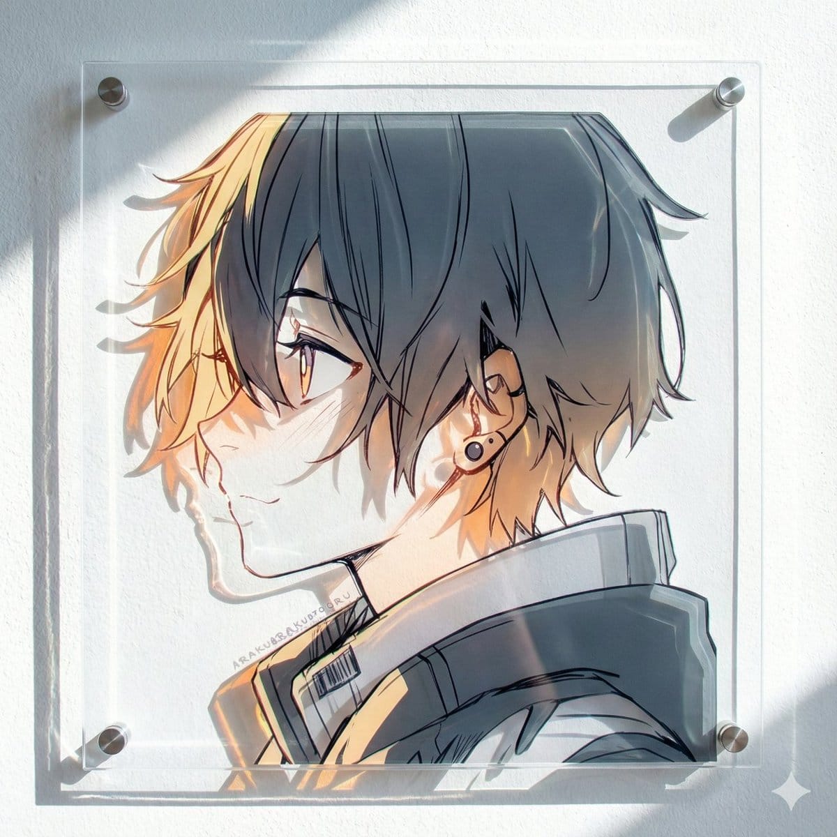 Layered Acrylic Artwork Product Photography