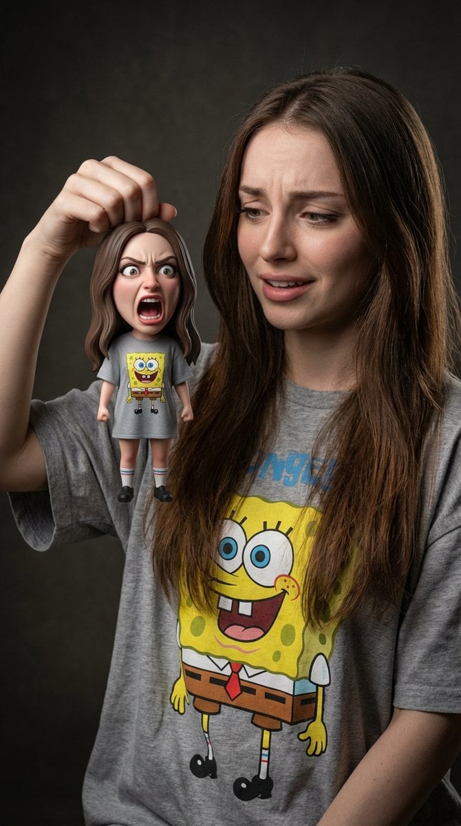 Life-Size Holding Miniature Self Prompt