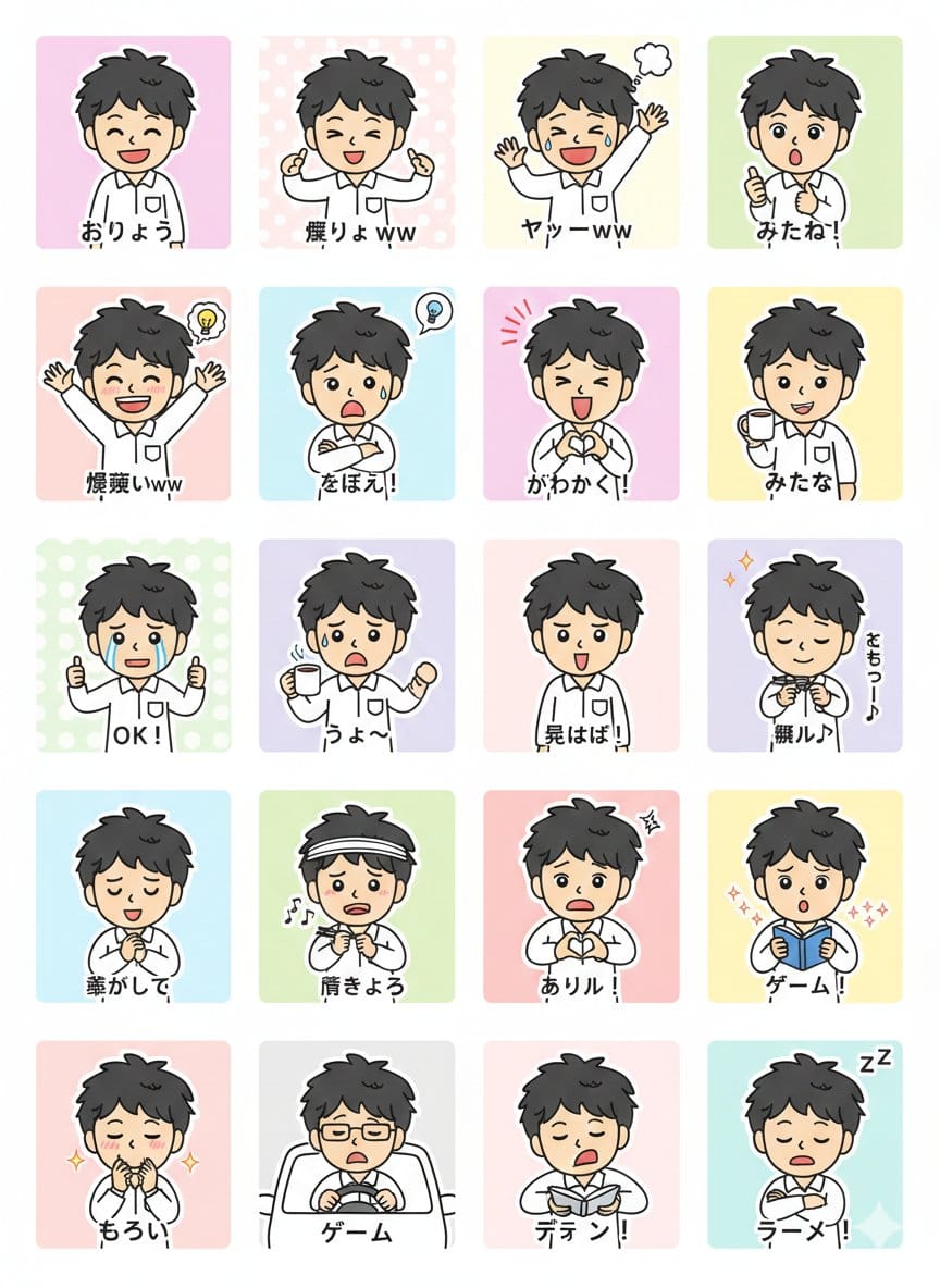 LINE Sticker Generation Prompt