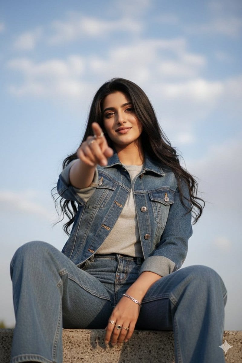 Low-Angle Cinematic Portrait with Identity Lock