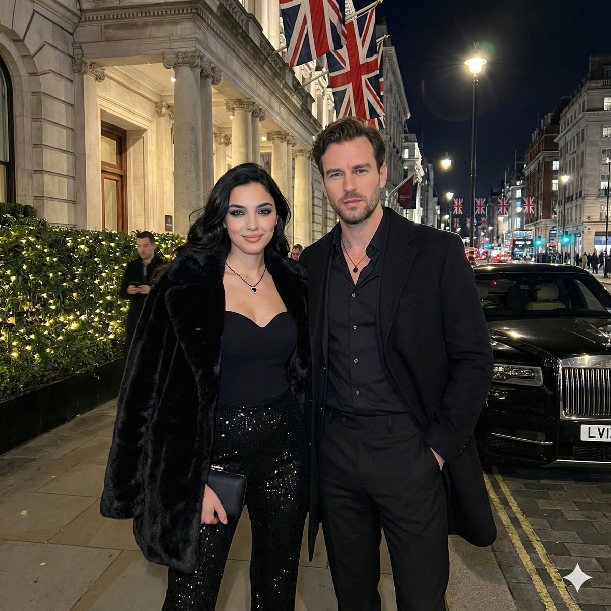 Luxury Monochrome Couple Portrait Prompt