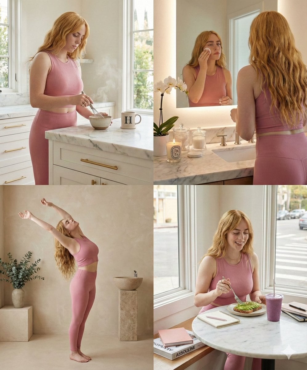 Luxury Wellness Lifestyle Vignettes (Four Scenes)