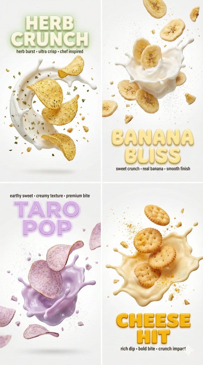 Macro Food Photography with 3D Text Overlays