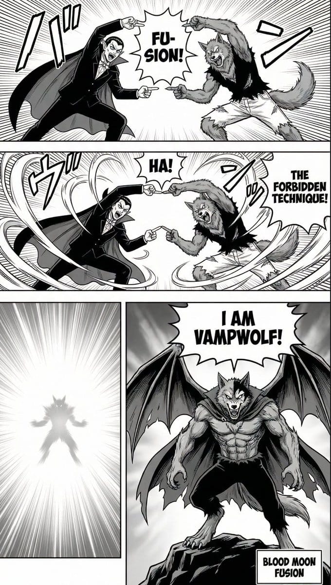 Manga Page: Dragon Ball Z Fusion Technique