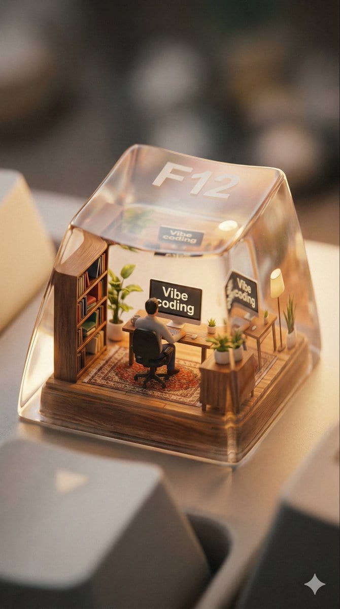 Miniature Scene Keycap Image Generation Prompt