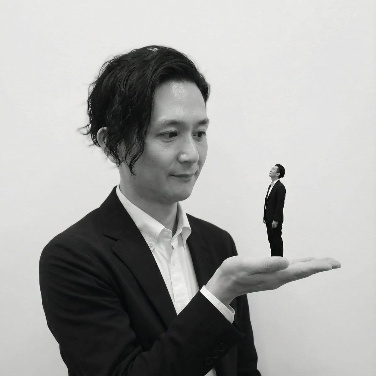 Miniature Self on Palm Concept