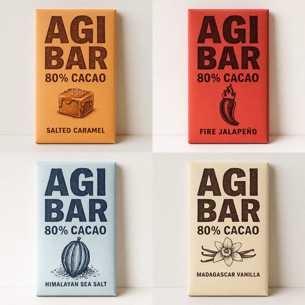 Minimalist Chocolate Packaging Grid for New Flavors