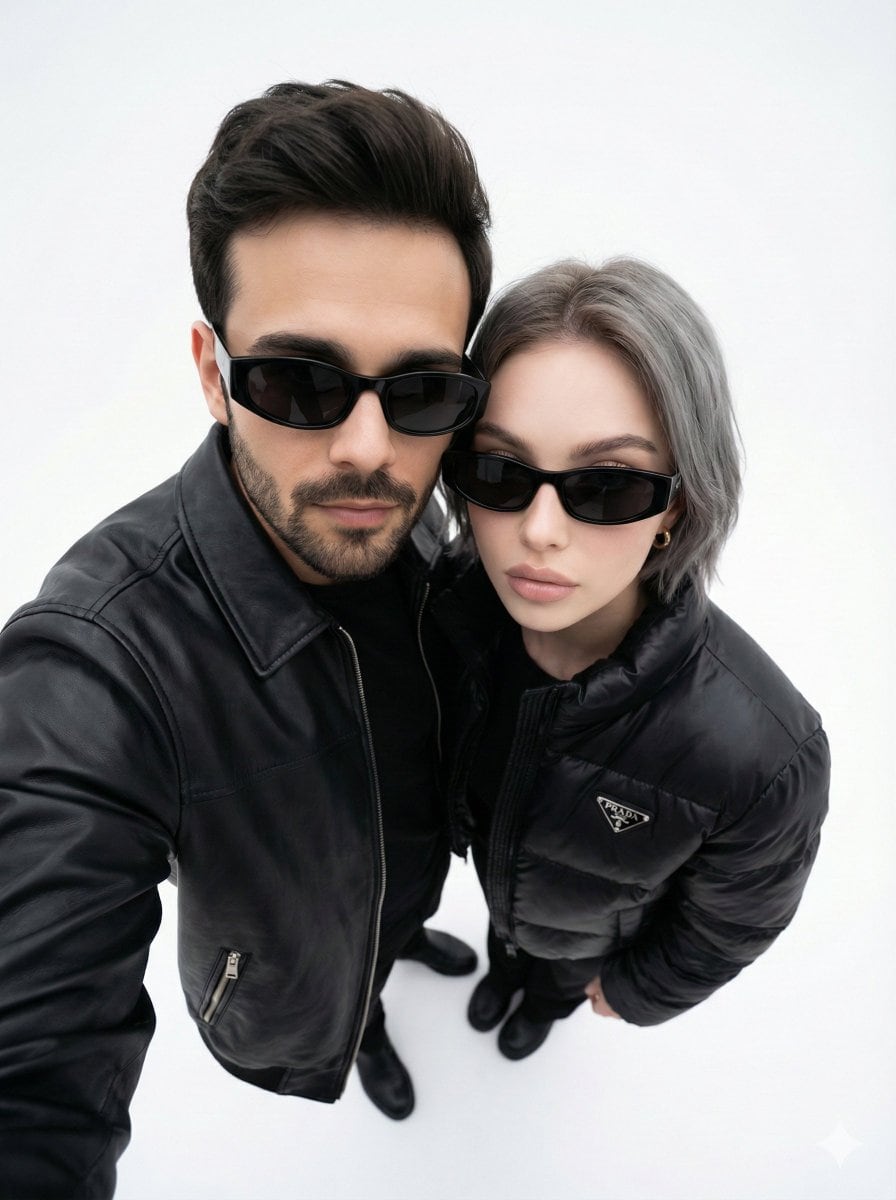 Minimalist Fashion Editorial Selfie Prompt