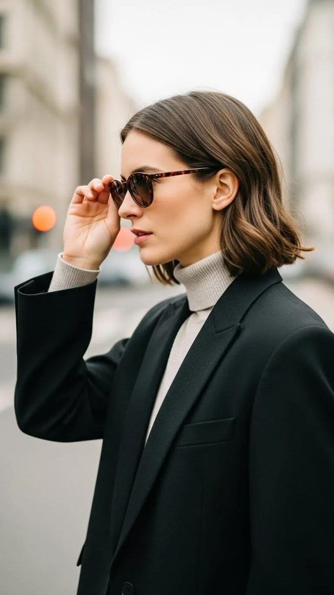 Minimalist Urban Fashion Editorial Side Profile