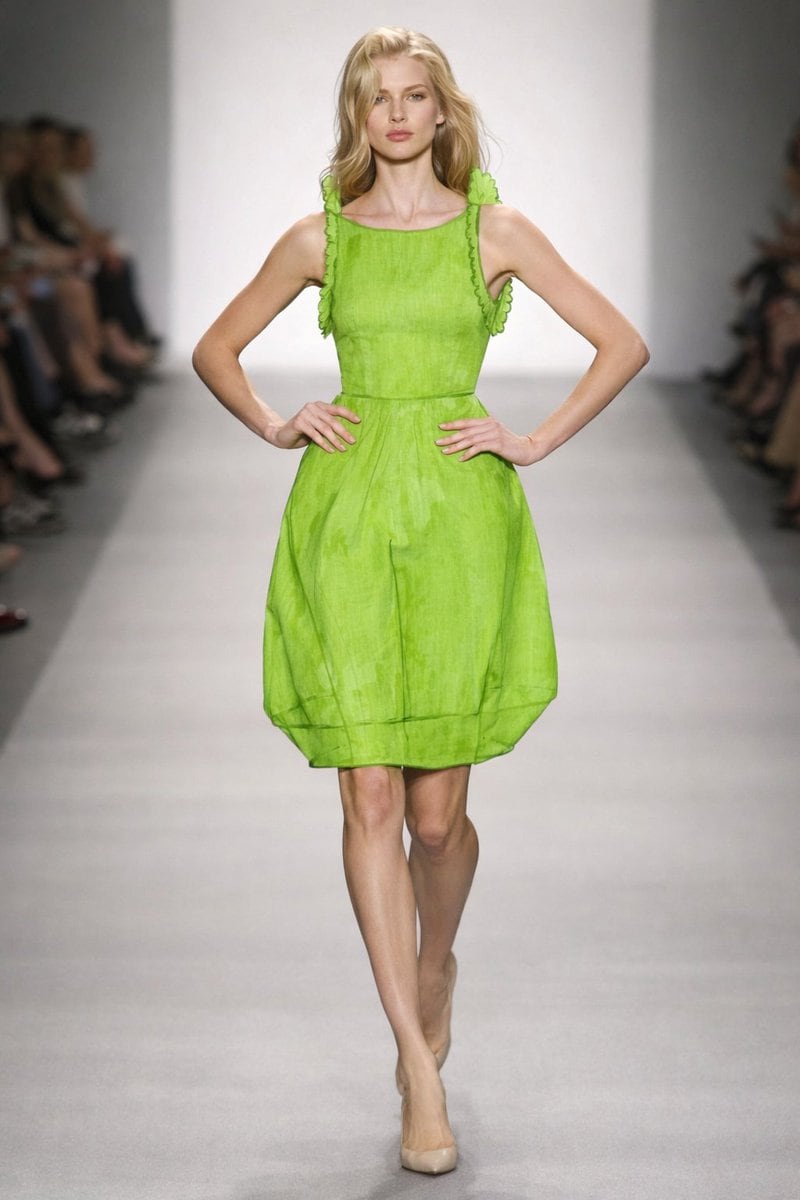 Model Walking Down Runway Prompt