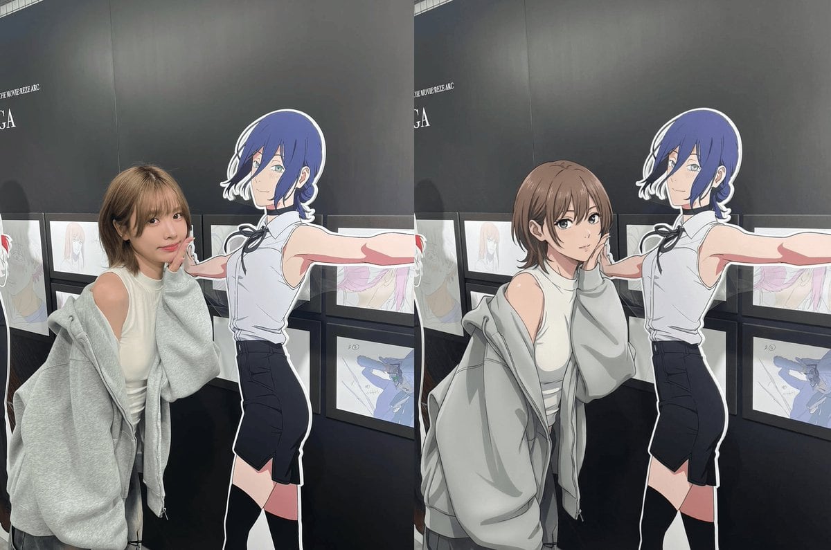 Modern anime-film style, only modify left girl