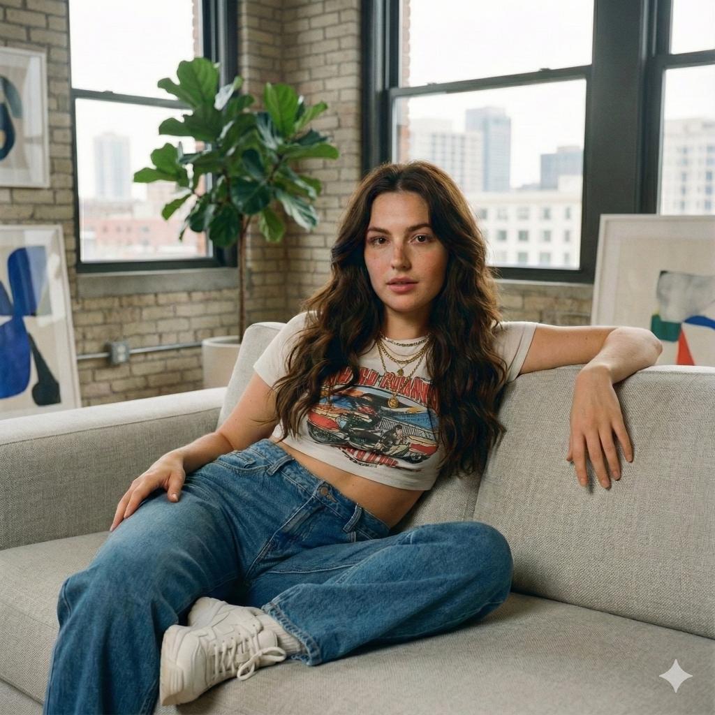 Modern Loft Lifestyle Editorial Portrait Prompt