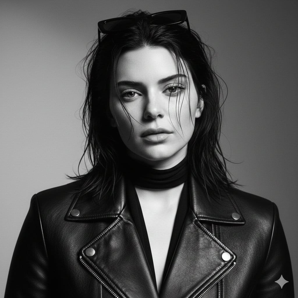 Monochrome Billie Eilish Luxury Editorial Prompt for Nano Banana Pro