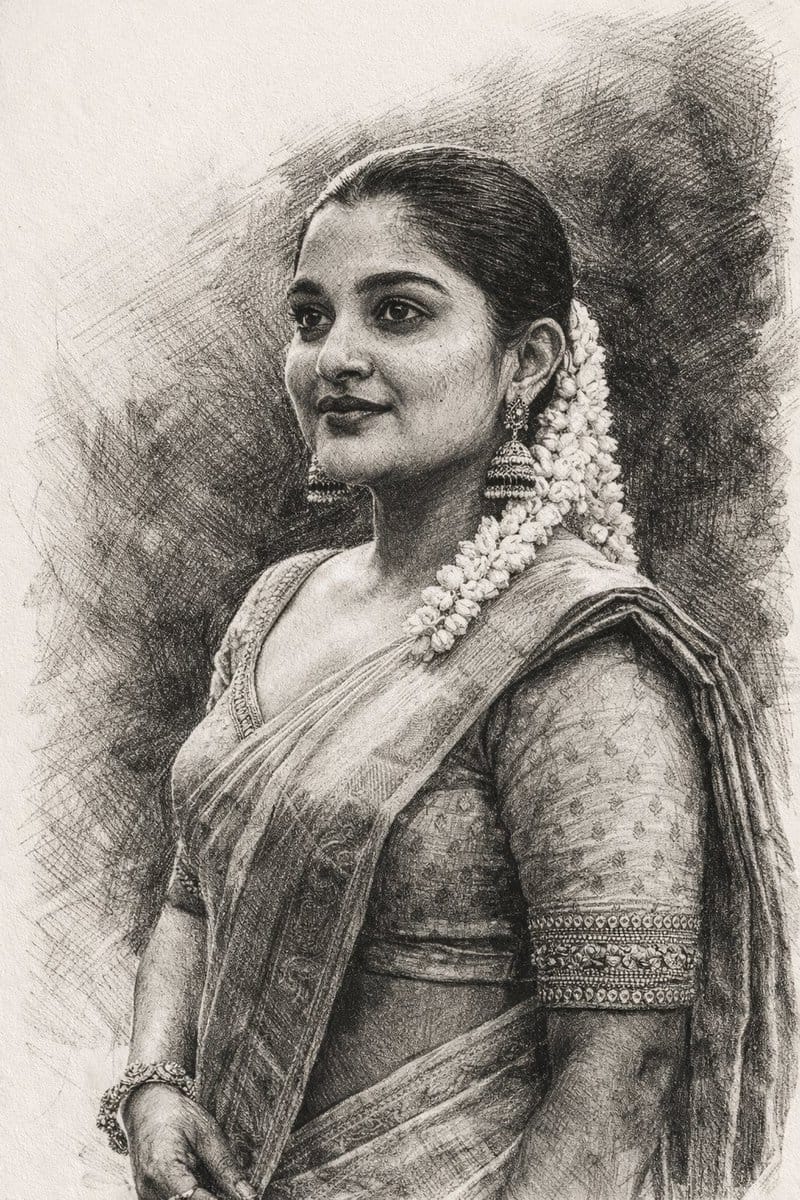 Monochrome Hand-Drawn Sketch Transformation