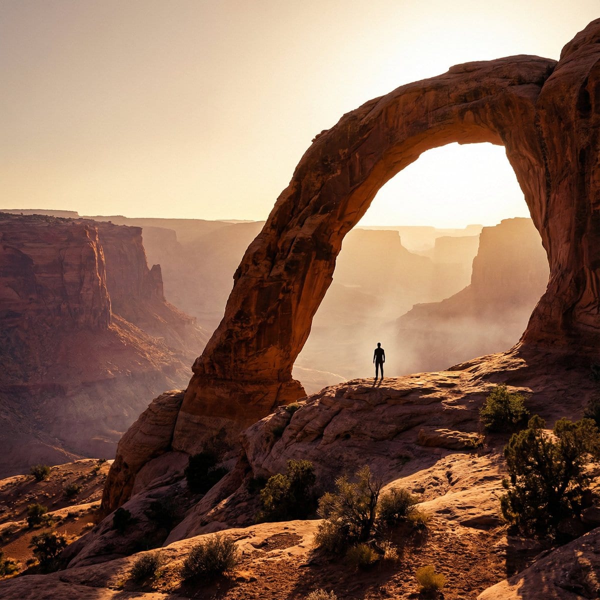 Monumental Desert Canyon Silhouette