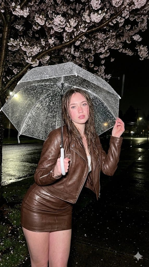 Moody Fashion Editorial Rainy Night Prompt