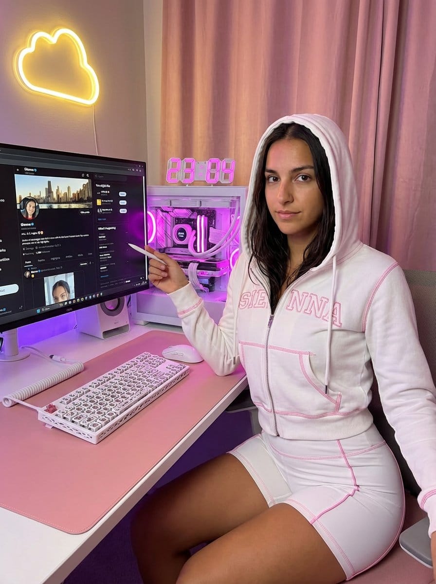 Moody Gaming Desk Portrait with X Profile Detail