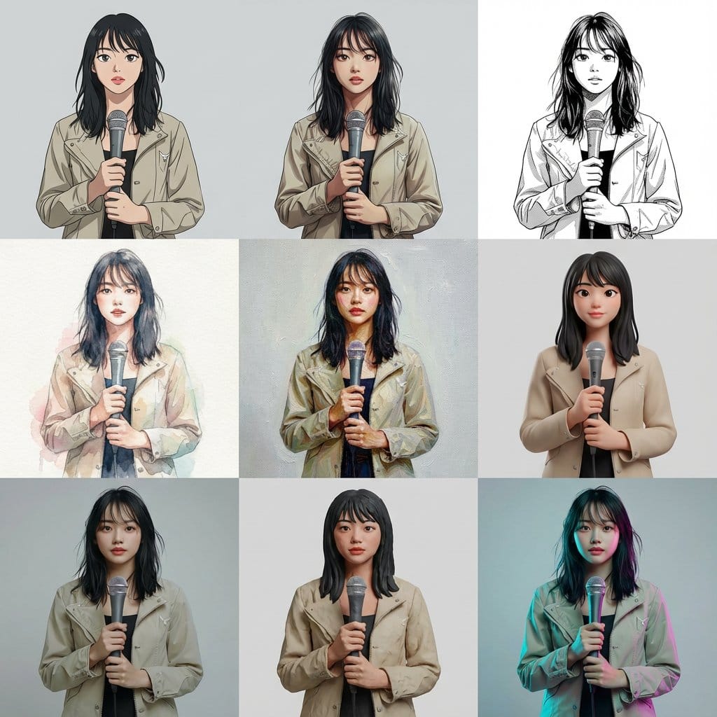 Multi-Cut Image Generation with Style Variation