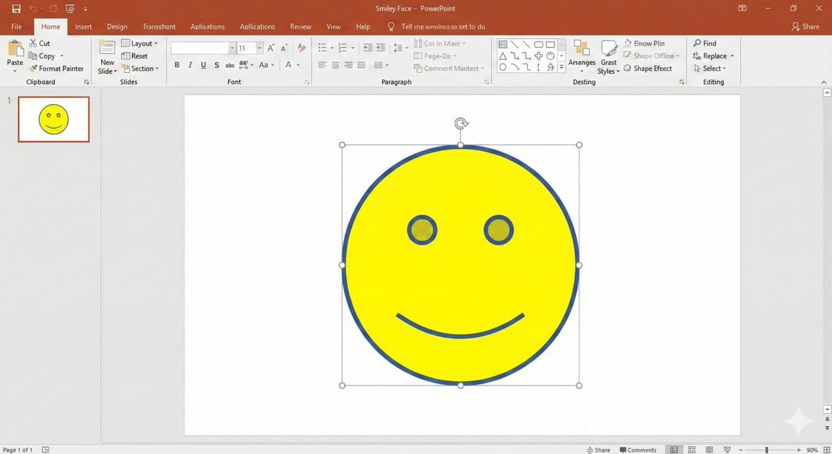 Nano Banana Pro PowerPoint Smile Mark Prompt