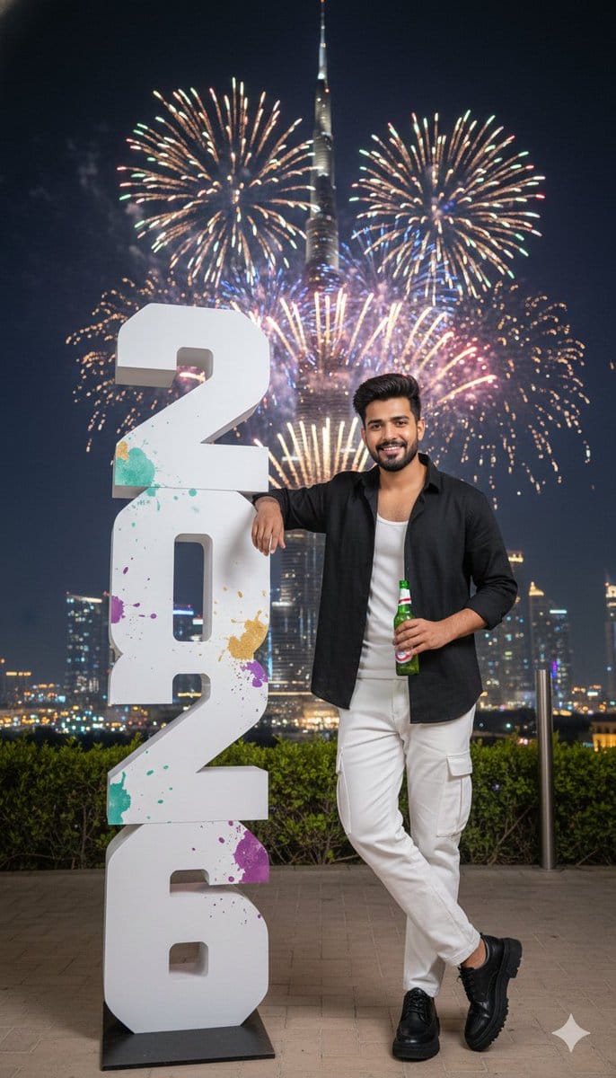 New Year Celebration Photo in Dubai