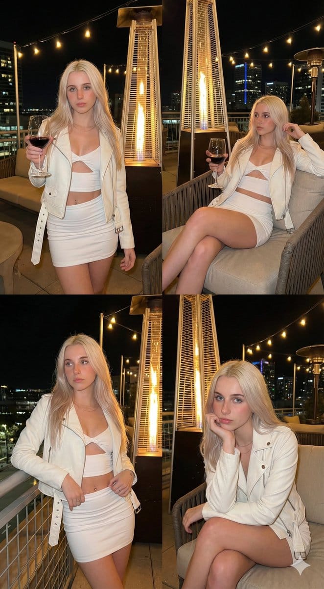 Nightlife Collage Prompt (Sadie Sink Likeness)