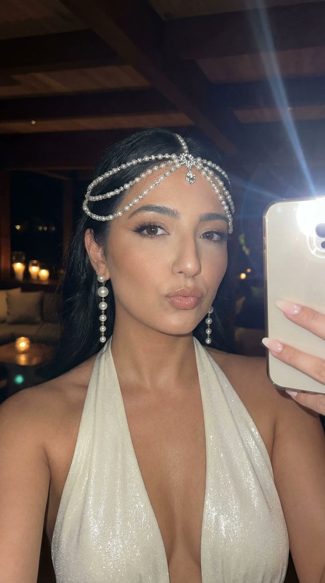 Nightlife Selfie Flash Editorial Portrait