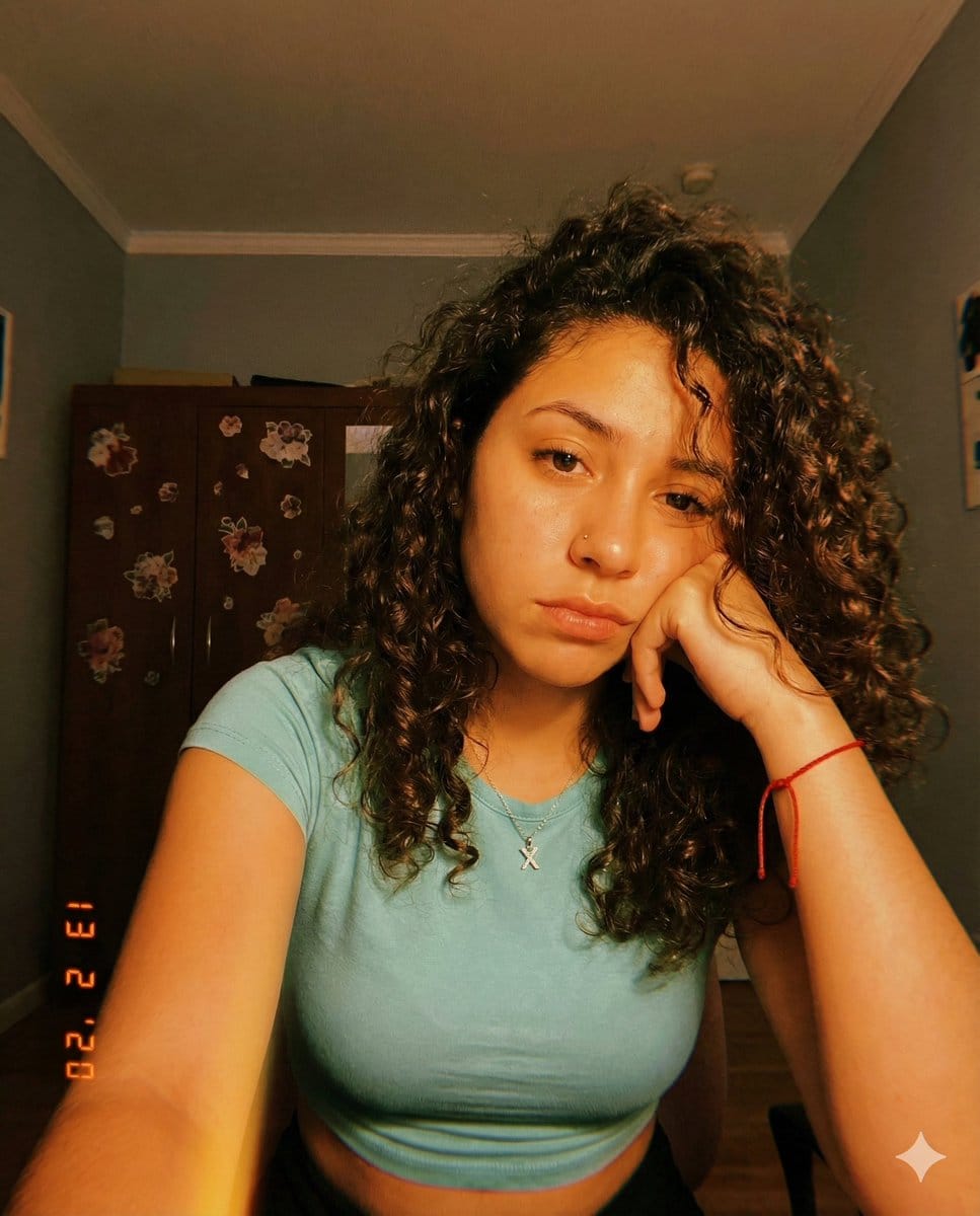 Nostalgic Low-Light Selfie Portrait Prompt