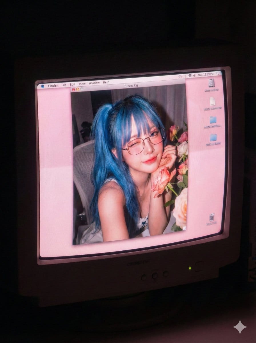 Old Computer Effect Portrait Prompt