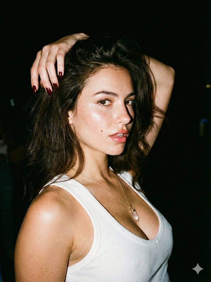 Paparazzi Flash Portrait: Nightlife Glamour