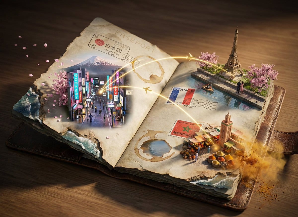 Passport Odyssey Style Image Generation Prompt