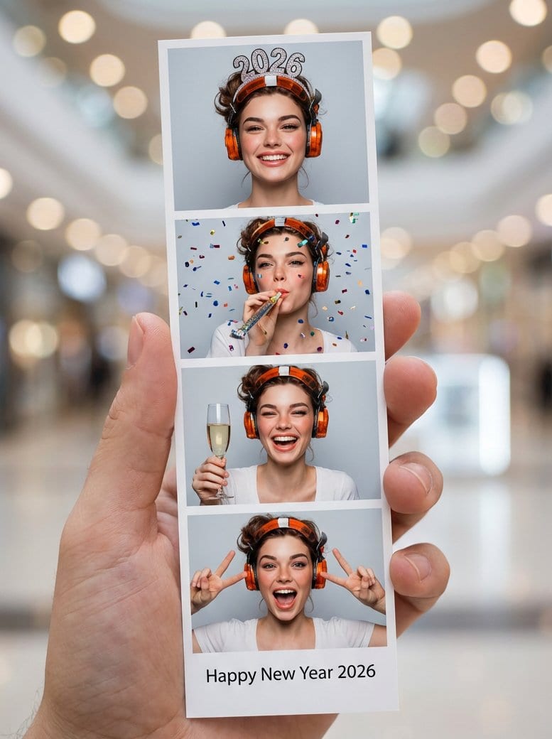 Photo-Booth Print Strip with Identity Lock