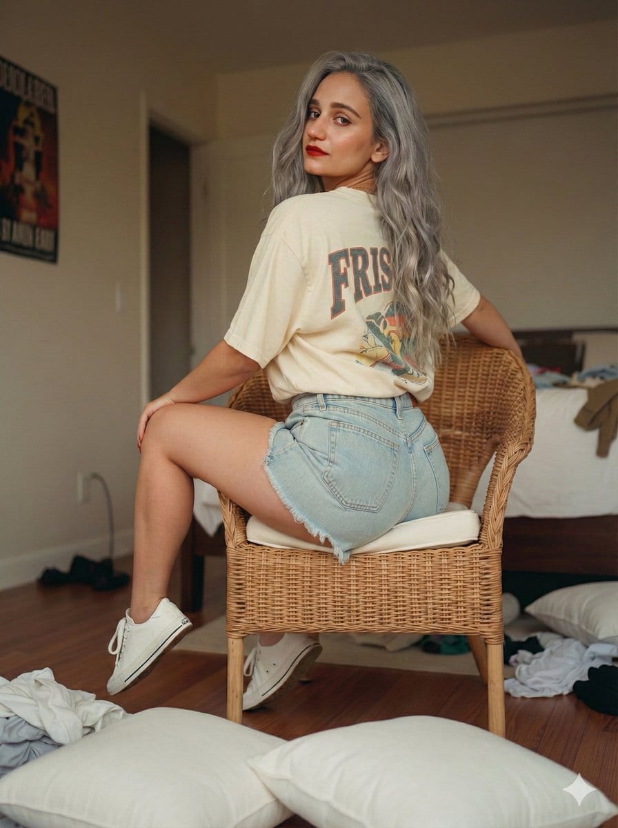 Photorealistic Frisco T-Shirt Lifestyle Portrait Prompt