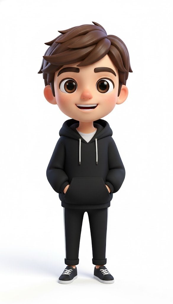 Pixar-Style American Passerby Prompt