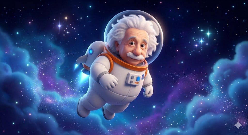 Pixar Style Celebrity Astronaut Caricature