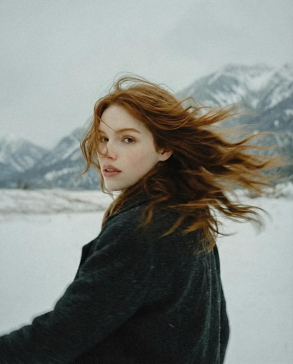 Poetic Cinematic Winter Portrait