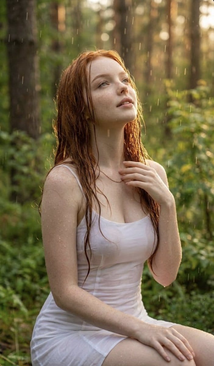 Poetic Rain Forest Portrait During Golden Hour