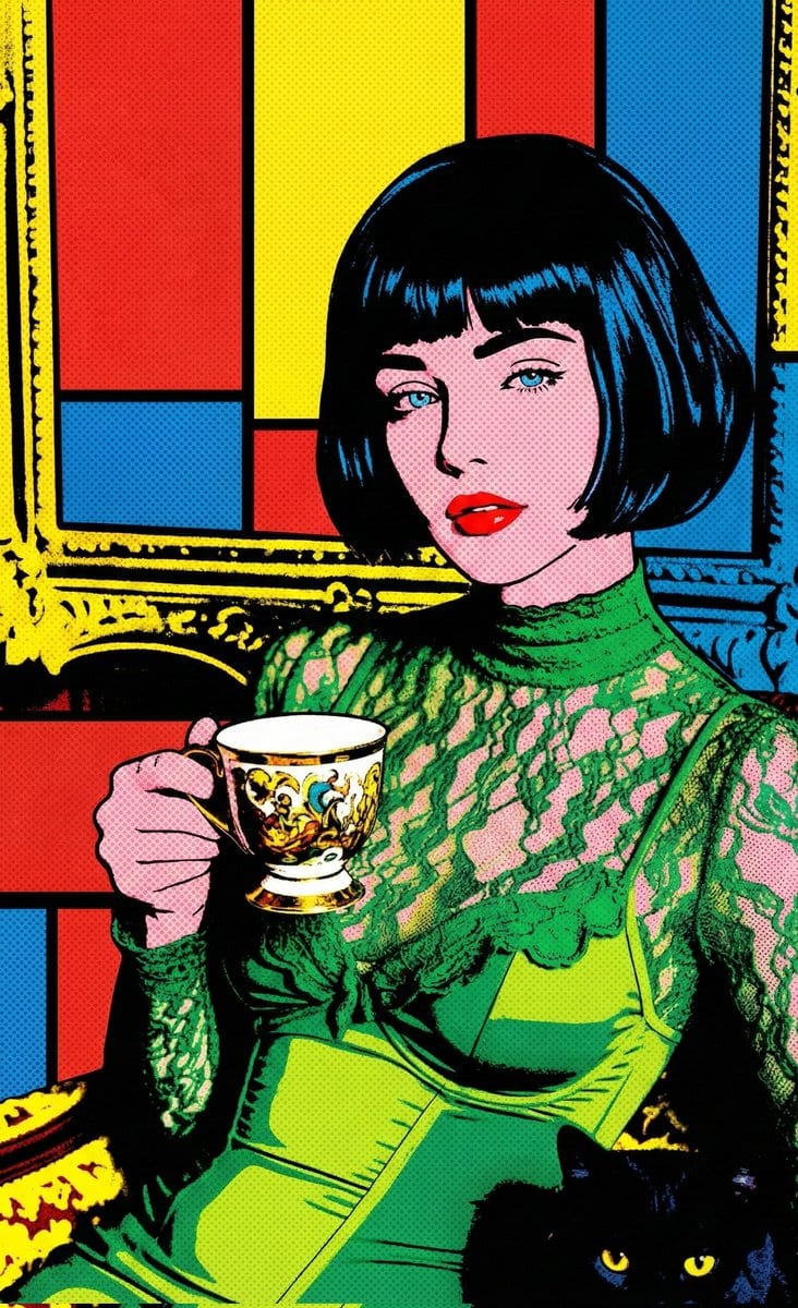 Pop Art Comic Book Illustration Prompt