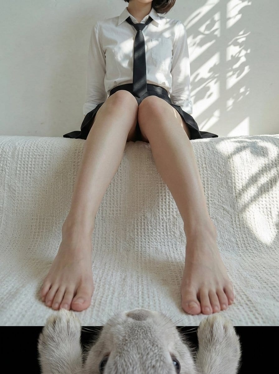 POV from a light gray rabbit