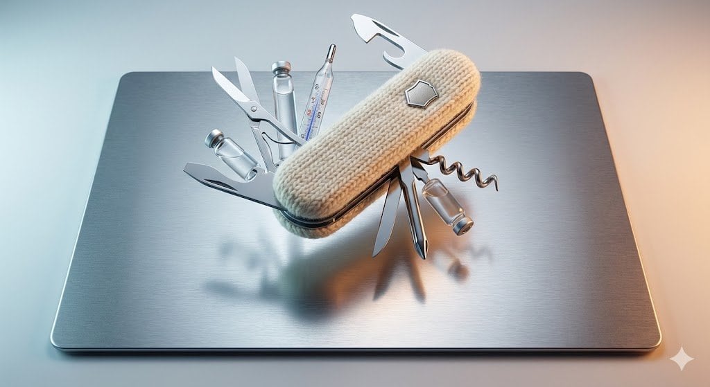 Product Photography Prompt: Swiss Army Knife