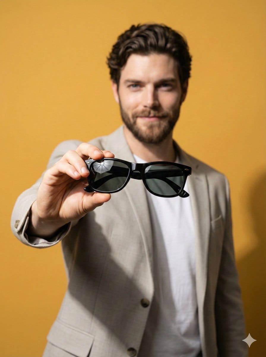 Product Poster: Sunglasses with Shallow Depth of Field