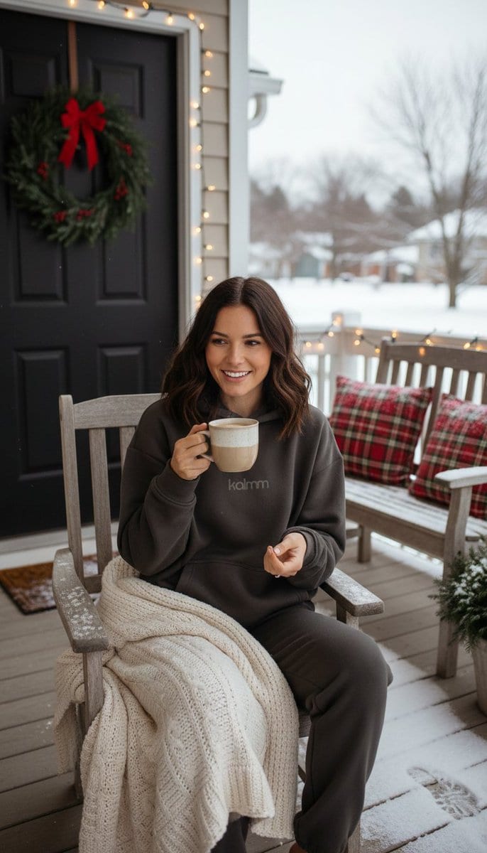 Product Review Lifestyle Shot Prompt (Winter Porch)