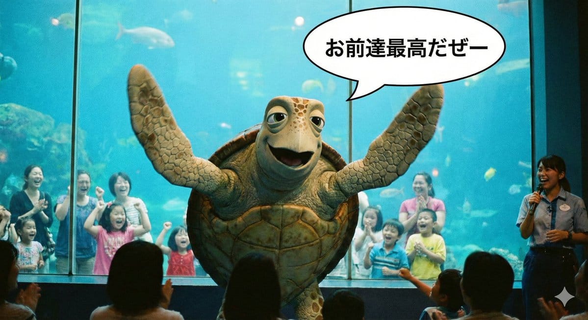 Prompt for Turtle Talk Show Image