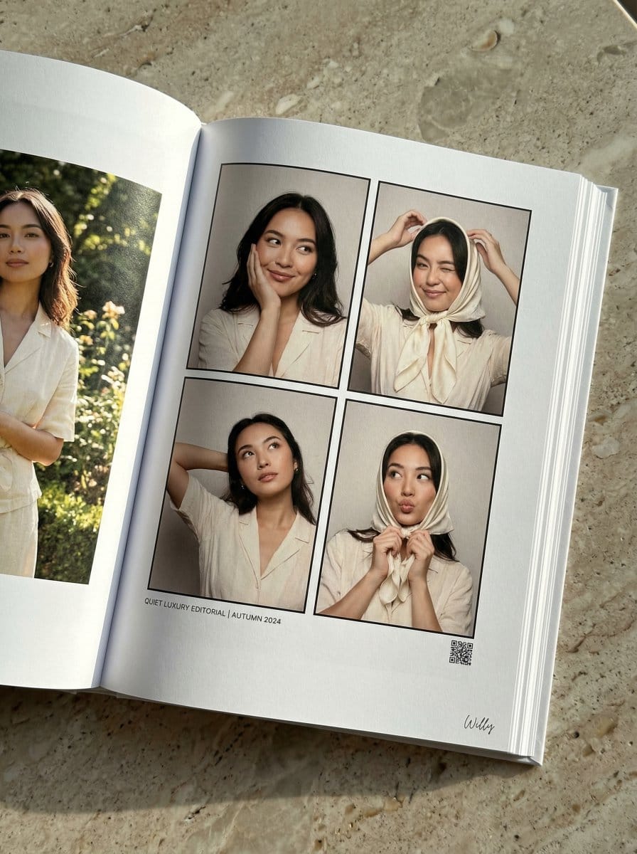 Quiet Luxury Editorial Photobook Spread