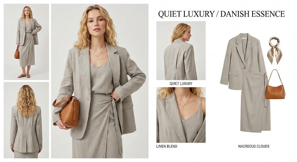 Quiet Luxury Office Lady Lookbook Prompts (3 Variations)