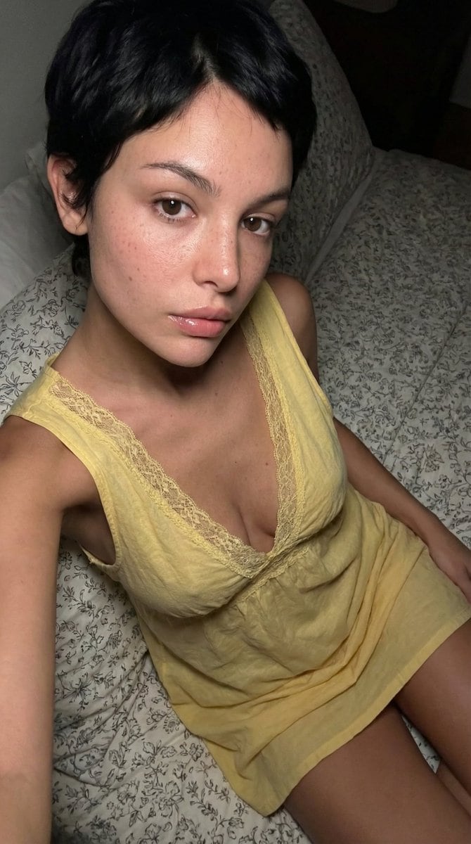 Raw, Flash-Lit Portrait (Late-2000s Digital Camera Aesthetic)