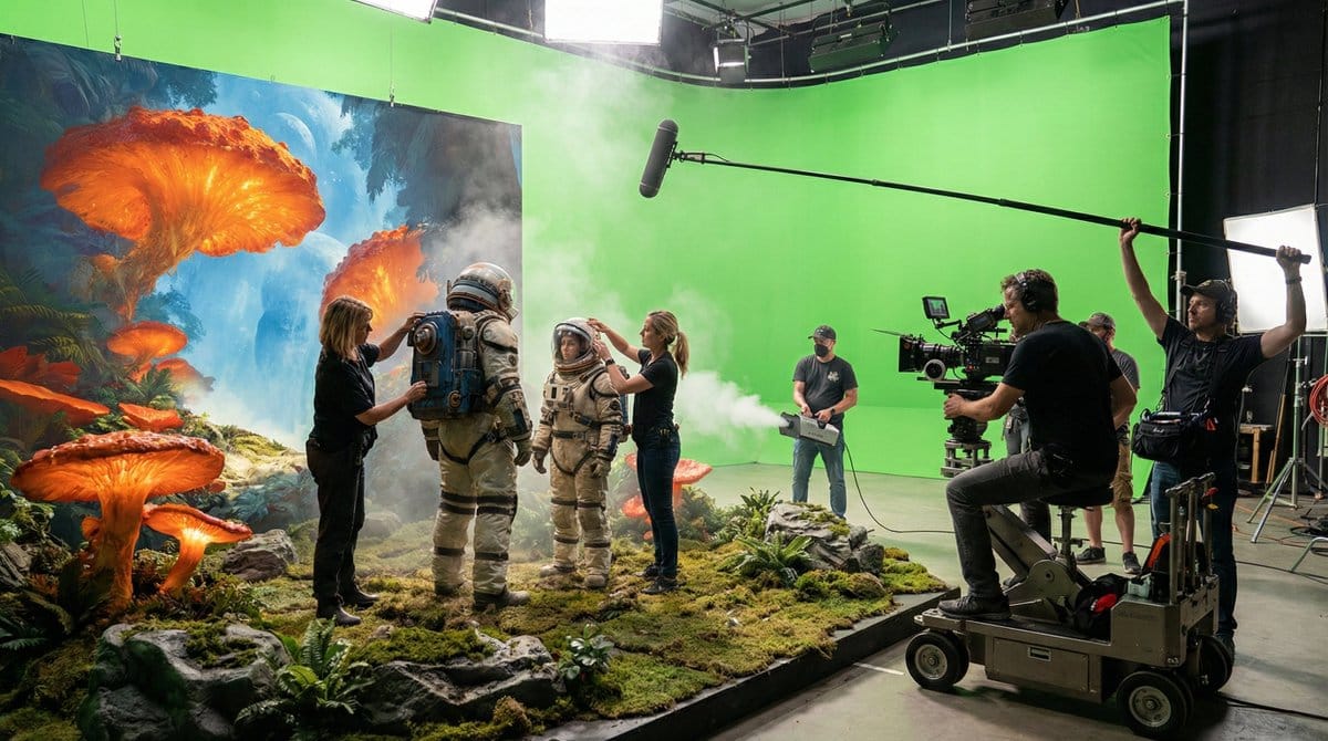 Realistic Hollywood Studio Set Behind-the-Scenes