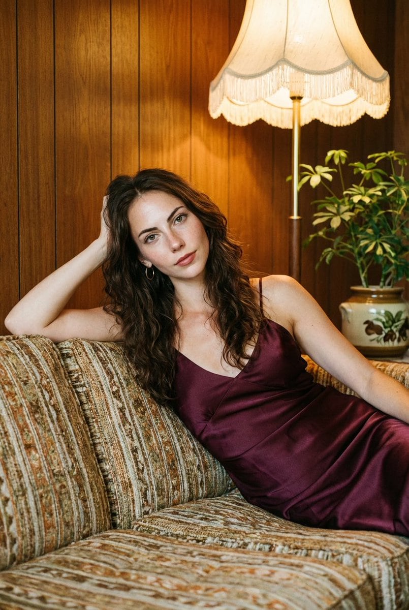 Retro Cinematic 1970s Portrait in JSON Format