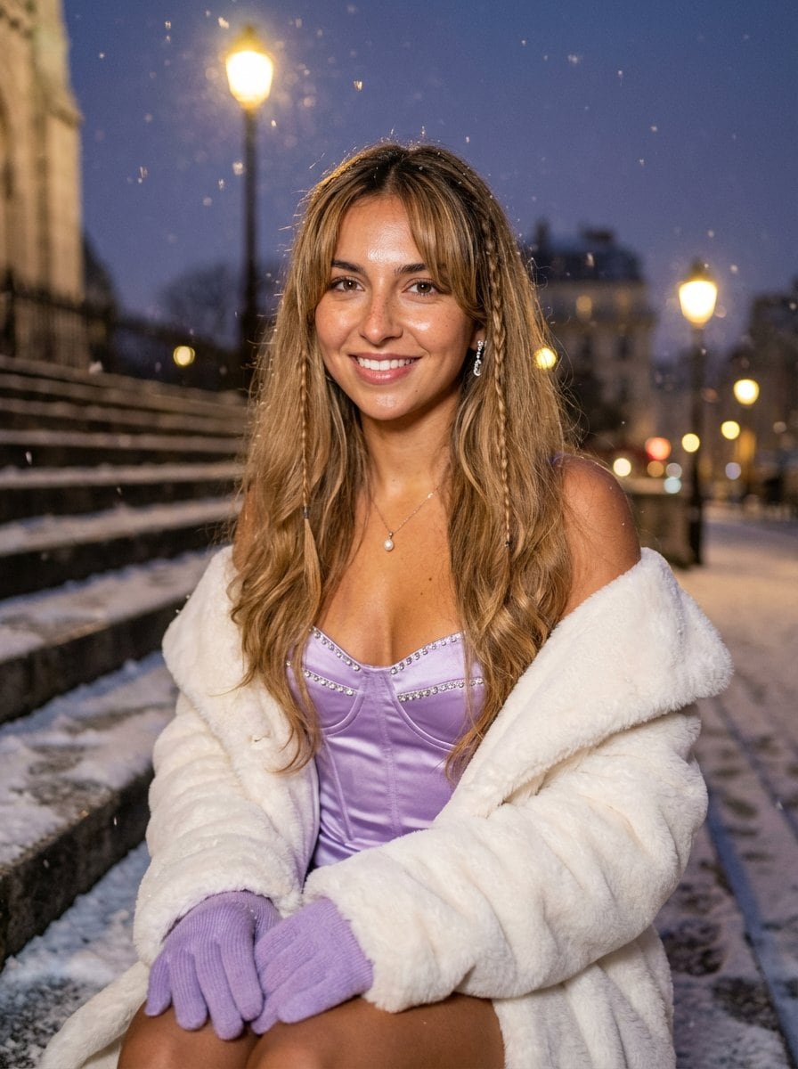 Sabrina Carpenter Winter Fashion Editorial Prompt