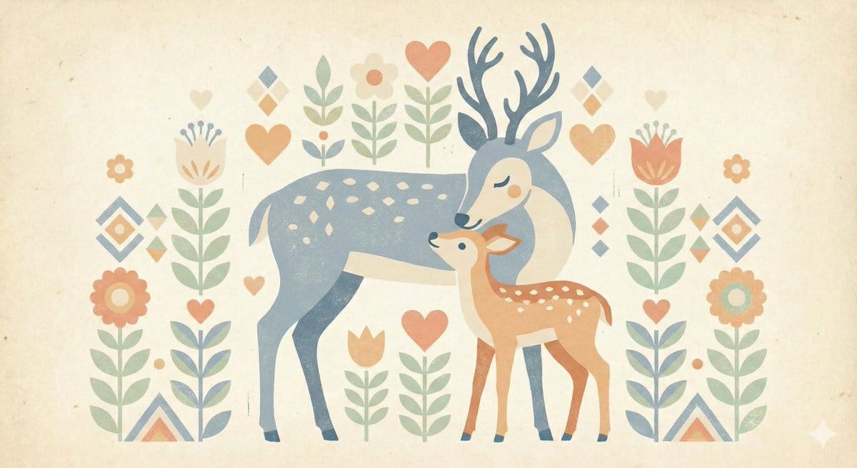 Scandinavian Folk-Art Depiction